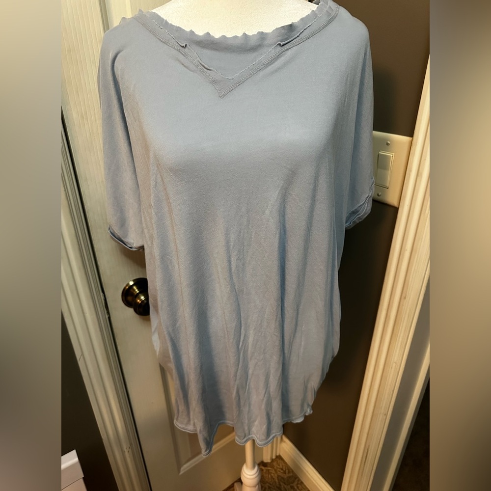 Mono B brand oversized tshirt light blue size large